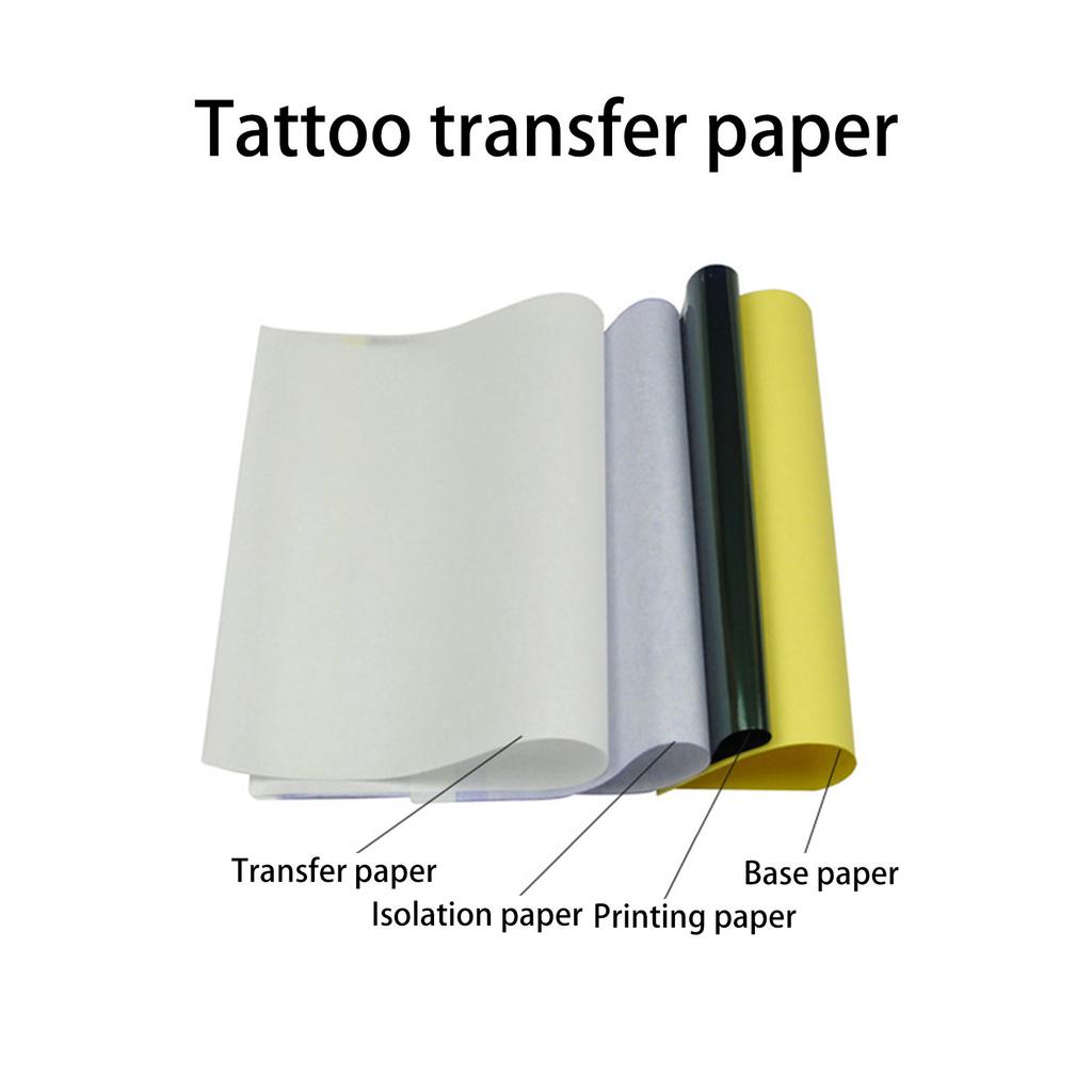 10 шт. Бумага для переноса татуировок, размер А4, 4 слоя, машинка для переноса татуировок от руки, термокопировальная бумага для трафарета, качественный трафарет