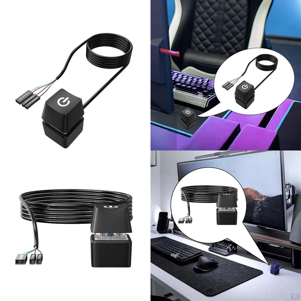 Выключатель питания настольного компьютера Кнопка включения/выключения ПК Аксессуары, Портативные