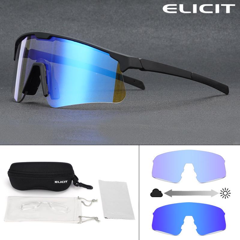 Elicit Photochromic Sports Glasses: Windproof Goggles for Cycling, Running, and Climbing