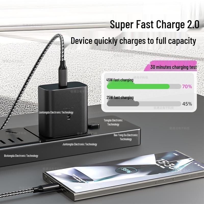 Набор кабелей Samsung S25/S24 и 45-ваттное зарядное устройство Apple (US)
