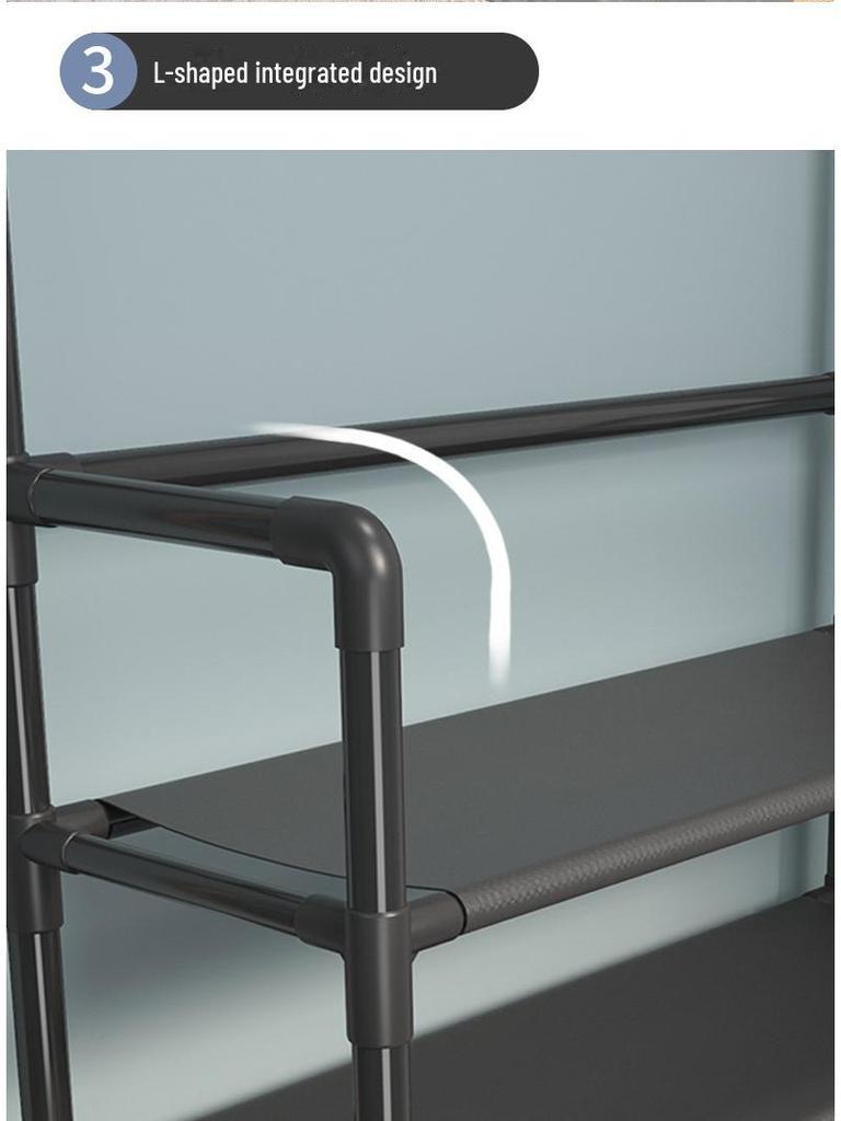 Компактная многоуровневая полка для обуви и головных уборов для установки в дверном проеме — экономичное решение для хранения