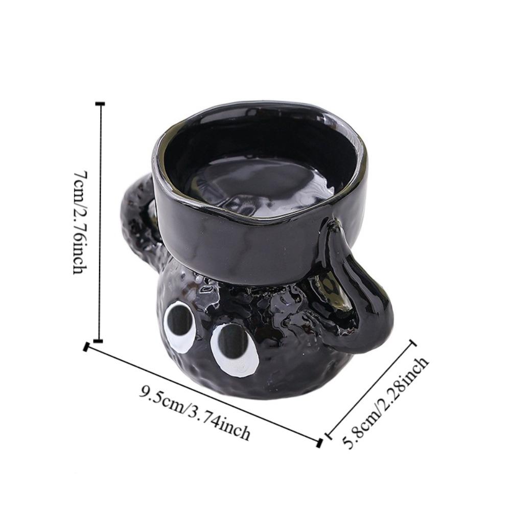 Cartoon Briquette Candle Holder Ceramics Candle Stand Creative Tea Light Candle Holder  Desktop