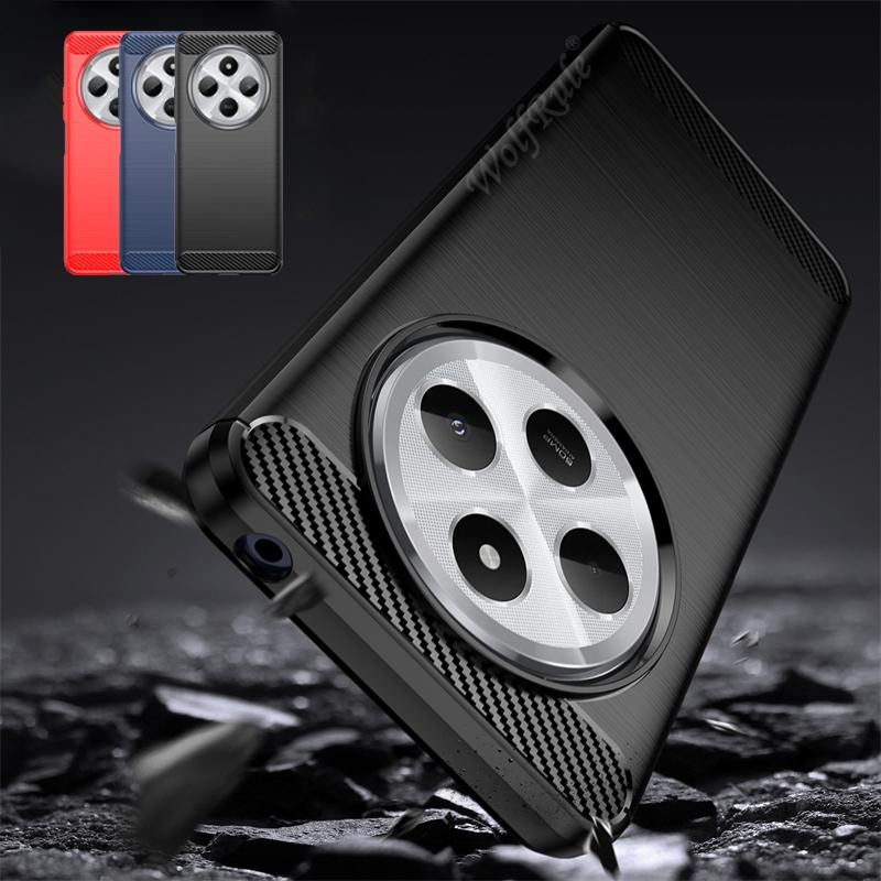 For Redmi A4 Case Cover Xiaomi Redmi A4 A 4 Capas Shockproof Armor Phone Bumper Carbon Fibre Back TPU Soft Cover Redmi A4 Fundas