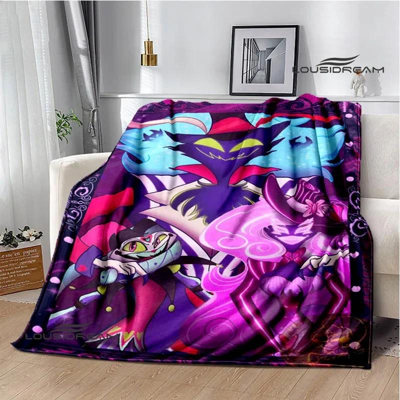 H-Helluva-Boss Cartoon printed blanket Warm Flannel blankets Picnic blanket throw blankets Home bed linings Birthday Gift