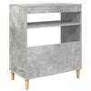 Turntable Stand Concrete Grey 71 x 39.5 x 83 cm Engineered Wood