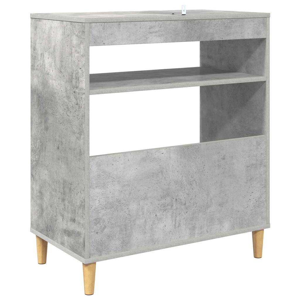 Turntable Stand Concrete Grey 71 x 39.5 x 83 cm Engineered Wood
