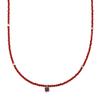 Slim Gemstone Coral Necklace