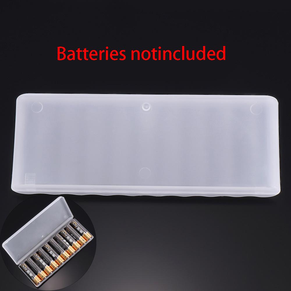 Portable AA Batteries for 10Pcs AA Plastic Holder Cover Container Storage Boxes