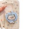 Single Layer Blue for Apple Bear for IPhone16pomax for Apple 15pr Mobile Phone Case 14 New Style 13 Cartoon 12