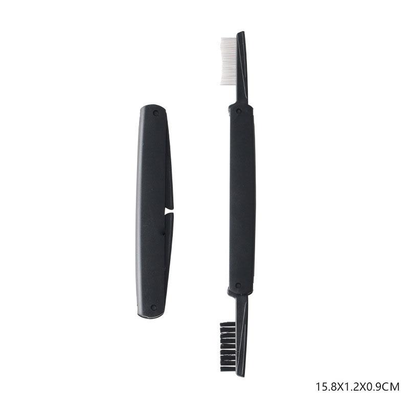 1 шт., черная складная щетка для ресниц, расческа для красоты, разделитель ресниц для макияжа, щипцы для завивки ресниц из нержавеющей стали, тушь для завивки ресниц, косметический инструмент