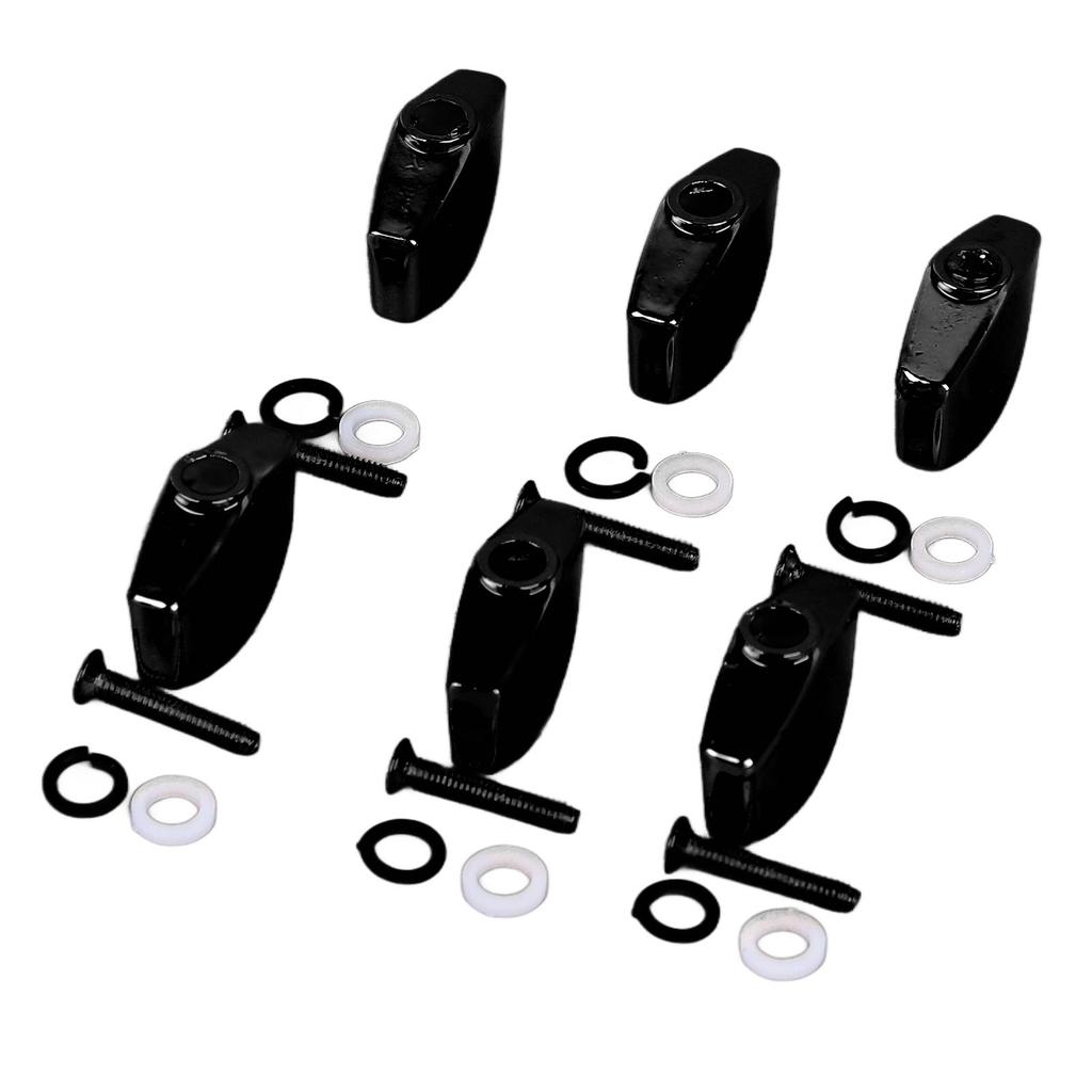 6Pcs Guitar Tuning Peg Buttons Metal Stable Universal Tuner Buttons Replacement for Acoustic Electric Guitar
