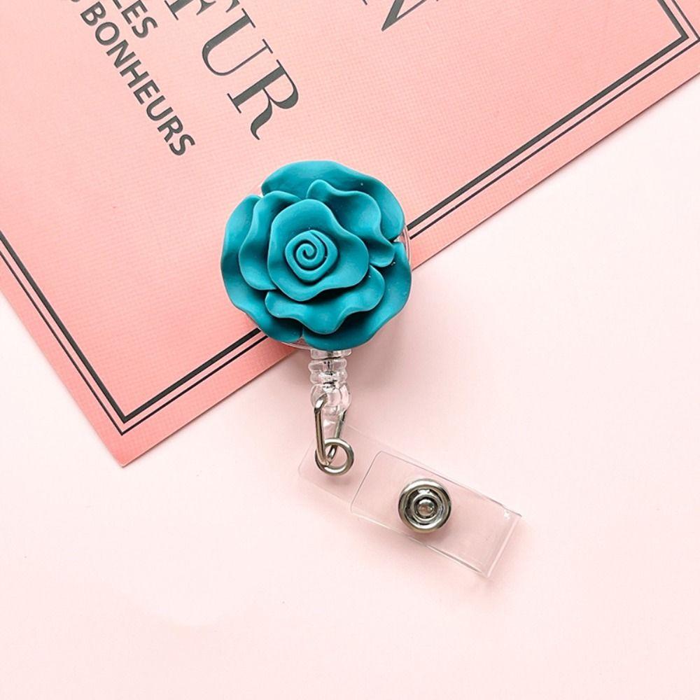 Tag Badge Reels Hospital Office Suppies Badge Holder Easy Pull Buckle Chest Pocket Clip Reel Clip