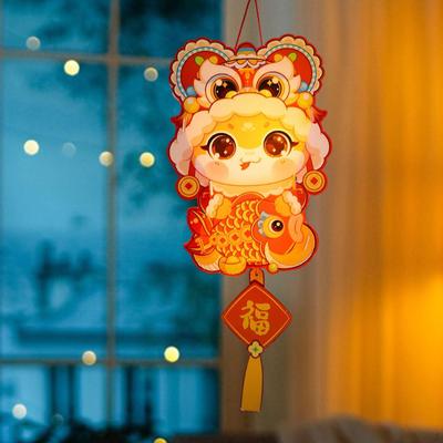 Год Фонарь Набор для DIY для ребенка Ручной Светящийся Поделка Новинка Китайский