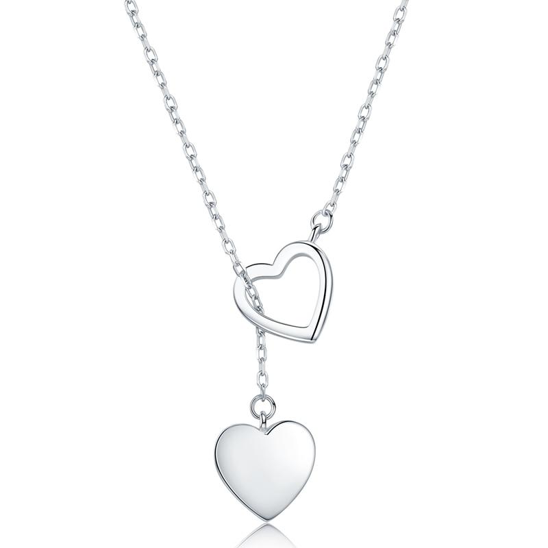 925 Sterling Silver Pendant Necklace For Women Heart Necklace Silver 925 Jewelry Women Necklace 925