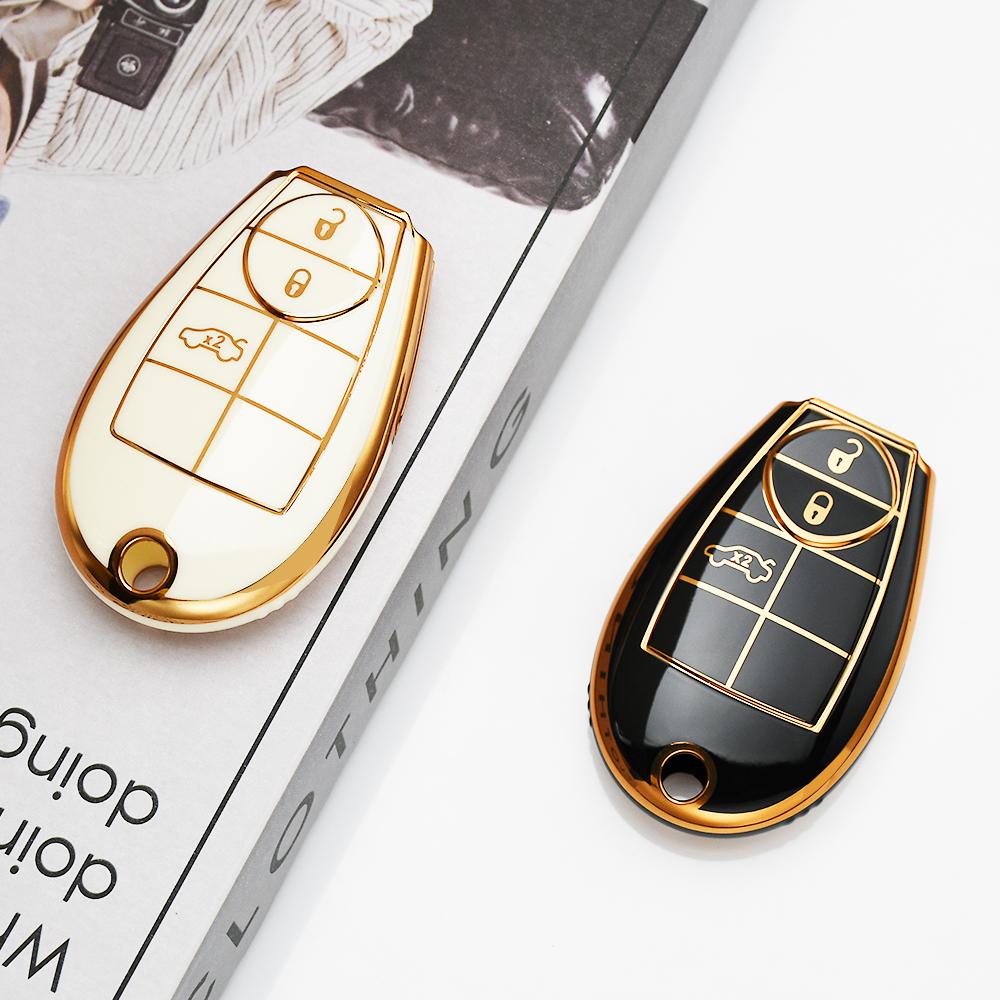 3 Buttons Auto Keyless for Dodge Chrysler Magnum Challenger Charger Ram 1500 2500 3500 4500 Fobik Holder Bag Car Key Case Cover