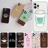 Прозрачный чехол-бампер PP20 Coffee Time для Samsung Galaxy A04 A04S A14 A23 A34 A54 M23 M33 M52 M53