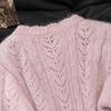 Sibaoshe Women's Crew Neck Knitted Cardigan