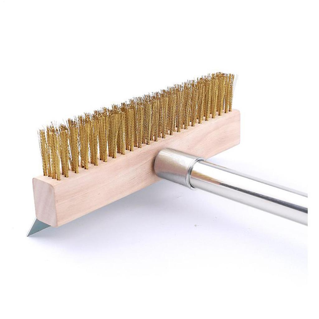 Щетка для пиццы из алюминия, инструменты для пицца-печи с длинной ручкой, кухонные принадлежности для дома, для приготовления на открытом воздухе, гриля, фритюрницы, выпечки