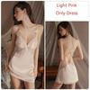 Silk Pajamas Women's Nightgown Set Slip Dress with Push Up Bra Sexy Women's Pajamas