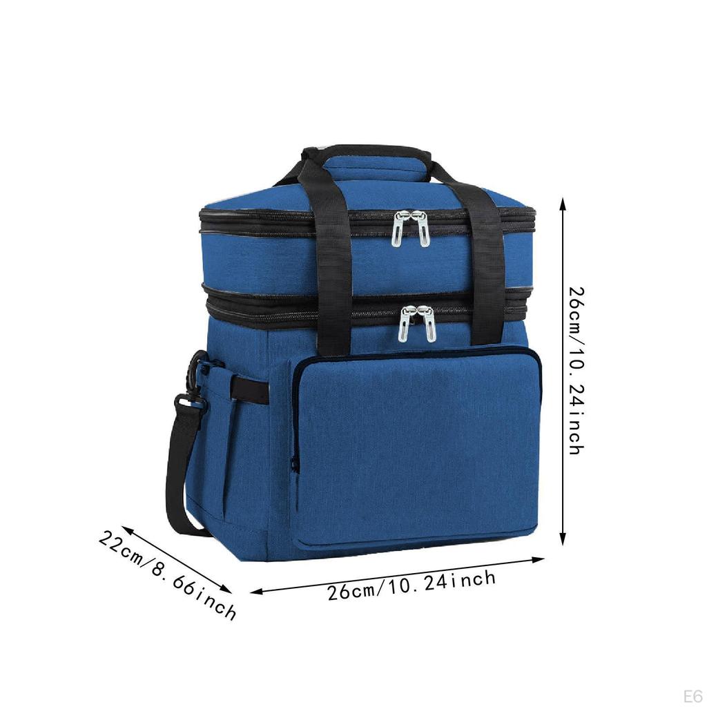Холодный мешок расширяемый контейнер сгущенный еда двойной уровень для кемпинга офис