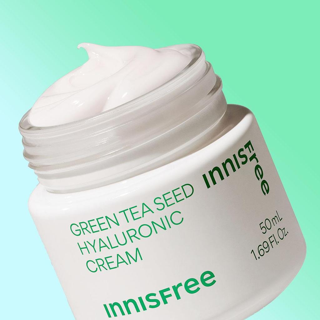 Innisfree Гиалуроновый крем с семенами зеленого чая 50 мл НОВИНКА