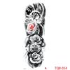 1 PC 480*170MM Large Temporary Tattoos Sleeve for Men Women Full Arm Selleve Tattoos Temporary Realistic Fake Wolf Tiger Lion Tattoo
