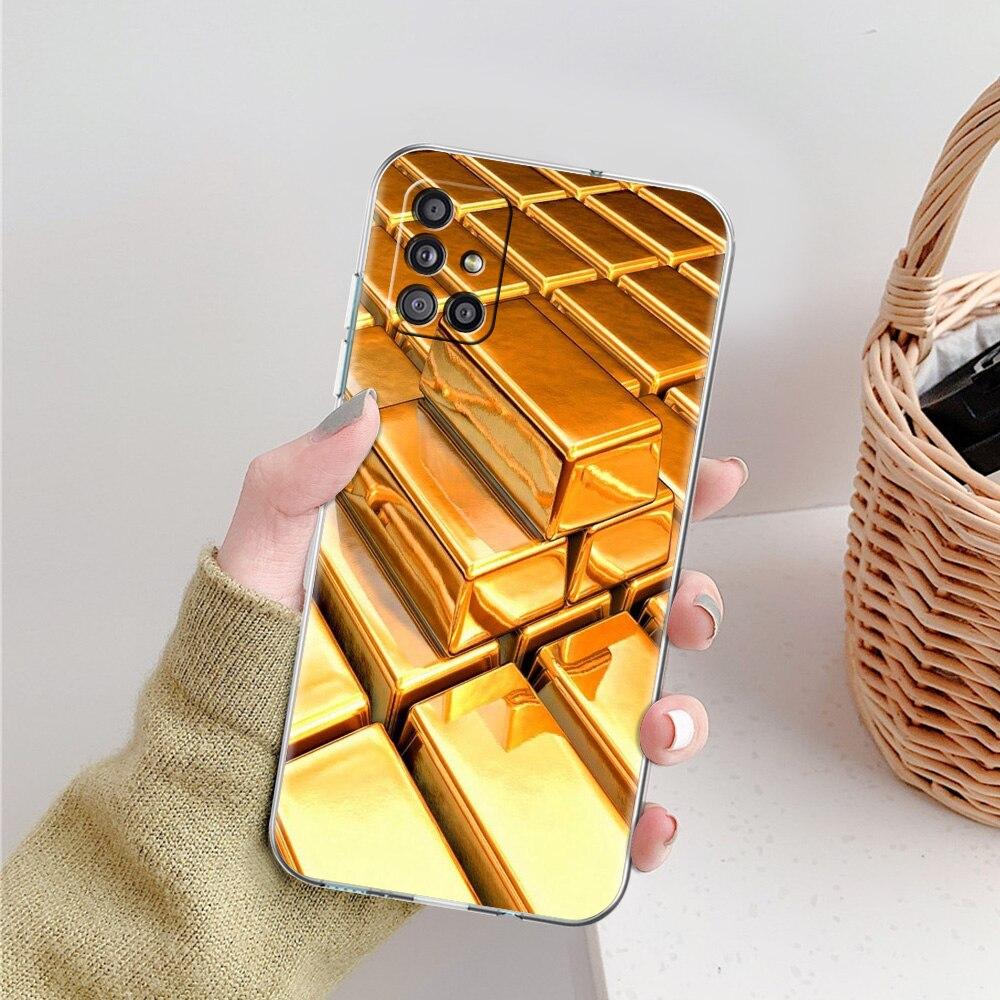 Чехол для телефона Ace Of Diamonds In Gold Art для Samsung Galaxy A51 A71 A21S A12 A11 A31 A41 A52 A32 5G A72 A01 A02S, мягкий прозрачный чехол