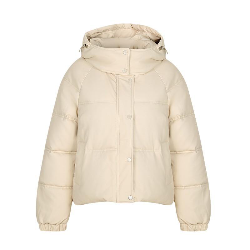 Internet celebrity explosion small man simple cotton clothes bread clothes women's autumn and winter new loose and thin hooded cotton