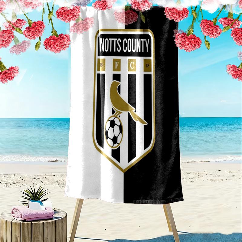 Notts County Towel, Large Soft Quick Dry Towel for Beach Camping Swimming