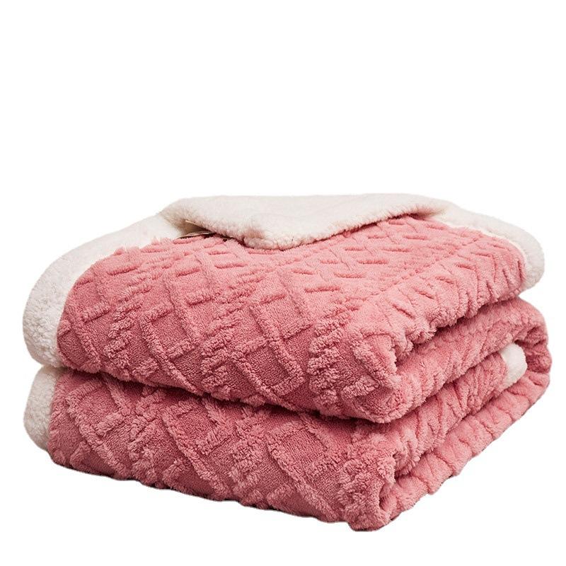 Толстое зимнее одеяло, мягкие теплые шерстяные одеяла для кроватей, плед, кашемировое термоодеяло с бараниной, покрывало