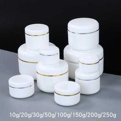 Круглая многоразовая коробочка из ПП для крема для лица и косметики, 10г-250г