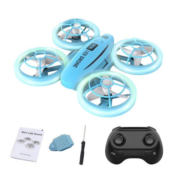 Kids Mini Drone Remote Control Colorful LED Quadcopter 360° Flip Children Shockproof