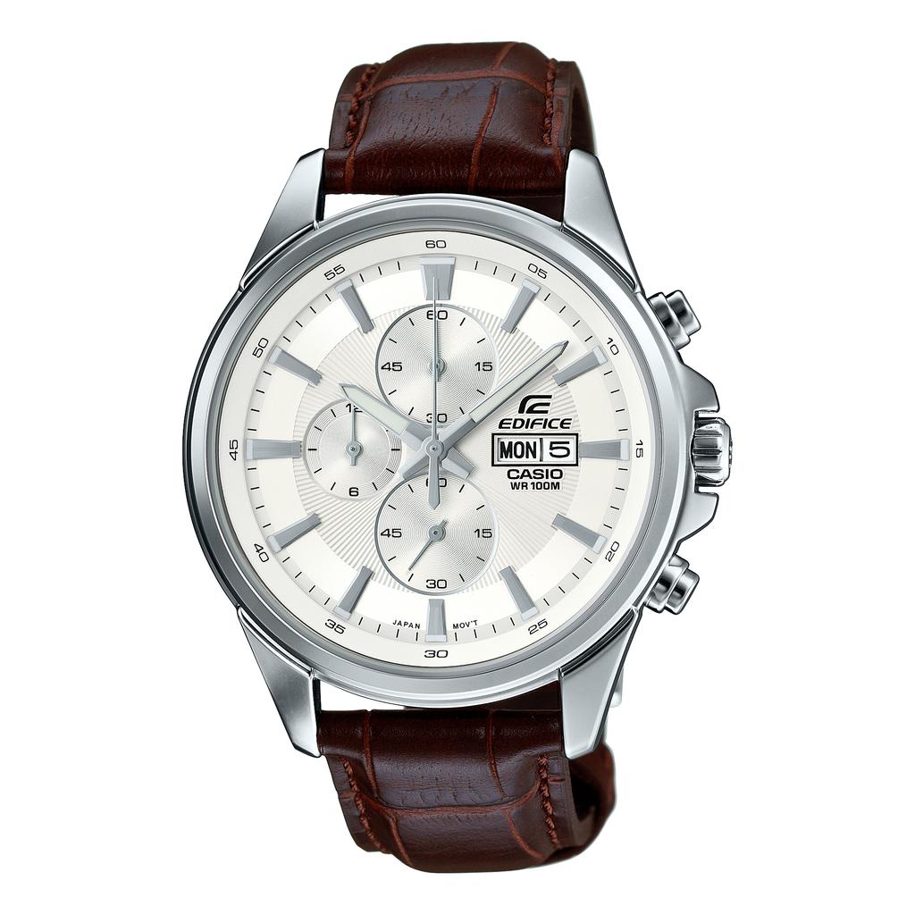 Casio Мужские аналоговые кварцевые часы EFB-509L-7AV с водозащитой 100 м