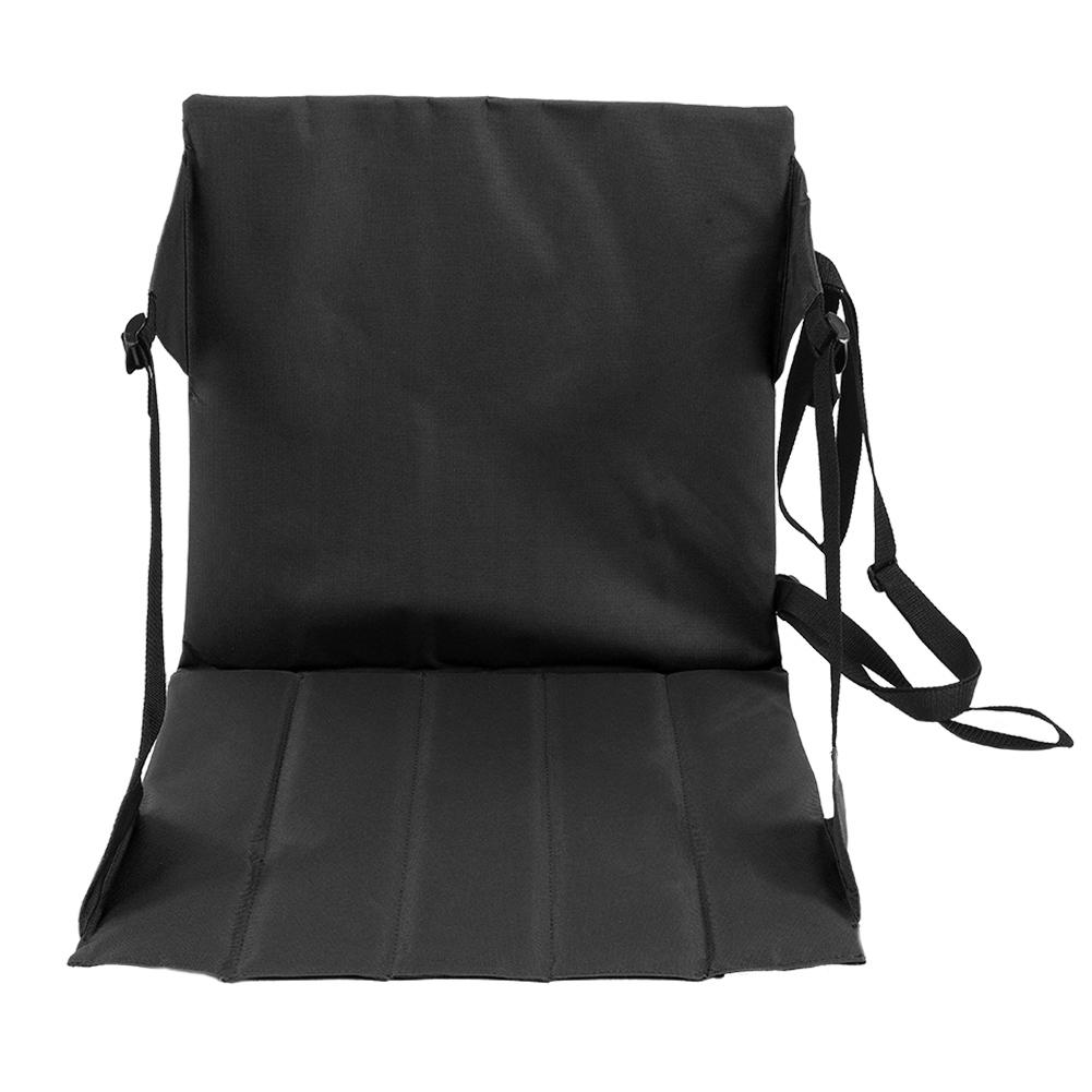 Portable Moistureproof Picnic Mat Outdoor Camping Beach Stadium Folding Seat Cushion Black