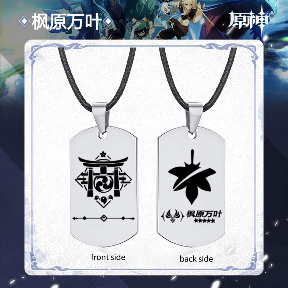 Модное мужское ожерелье с подвеской Genshin Impact, ролевые игры, подарки для любовников