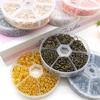 Набор из 1010 разноцветных разомкнутых колечек для изготовления украшений своими руками - Железные кольца для ручных ожерелий и подвесок