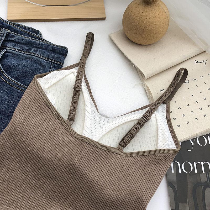 Полосатый красивый топ-майка с открытой спиной, со встроенными чашечками, в корейском стиле, для горячей девушки, для ношения как нижнее белье и как верхняя одежда, топ-бандо, базовый слой
