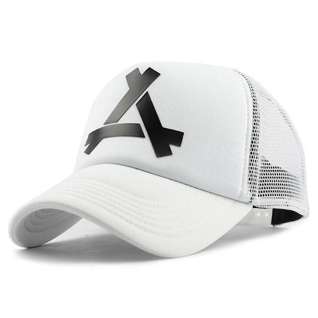 Fashion Breathable Net Hat Letter Baseball Hat Men Women Adjustable Hip Hop Snapback Caps Adult Unisex Sunshade Cowboy Hat