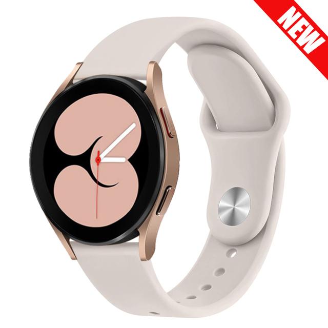 20 мм/22 мм ремешок Для Samsung Galaxy watch 7/6/5 Pro/4/classic/3/Gear S3 Силиконовый браслет correa Huawei watch GT 4/2e/pro/3 ремешок