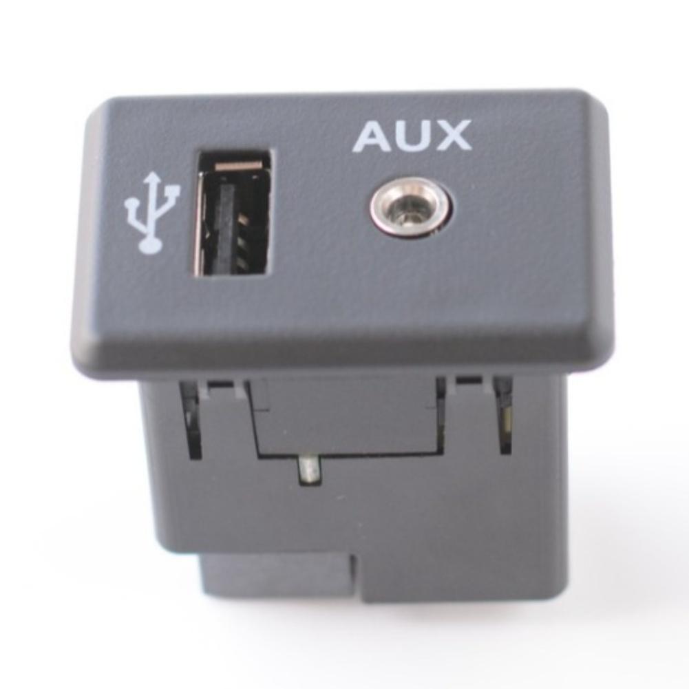 Автомобильный AUX USB-порт Аудиоадаптер Изготовлен из АБС-пластика Недеформируемая Конструкция Решение для Быстрой Установки