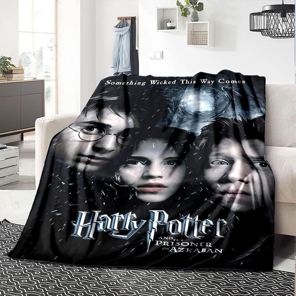 1pc Harry Potter, Prisoner of Azkaban Flannel Blanket Soft Warm Throw for Home, Office, Travel, All-Season Cozy Bedding GiftL1025