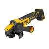 Бесщеточная угловая шлифмашина DEWALT 125 мм, аккумуляторная, штепсель CN (адаптер в комплекте)