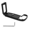 LShaped Metal Quick Release Plate Bracket Hand Grip for Canon EOSR Mirrorless Camera(black)