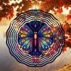 3D Butterfly Wind Spinner - Vibrant Kinetic Metal Garden Decor, Colorful Wind Chime for Outdoor & Indoor, Unique Gift Idea (No Electricity Needed)