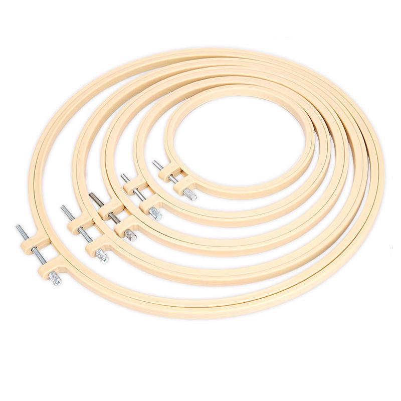 Регулируемая мини-рамка для вышивания в бамбуковом стиле - Рамка ручной работы для вышивания крестиком и ткачества