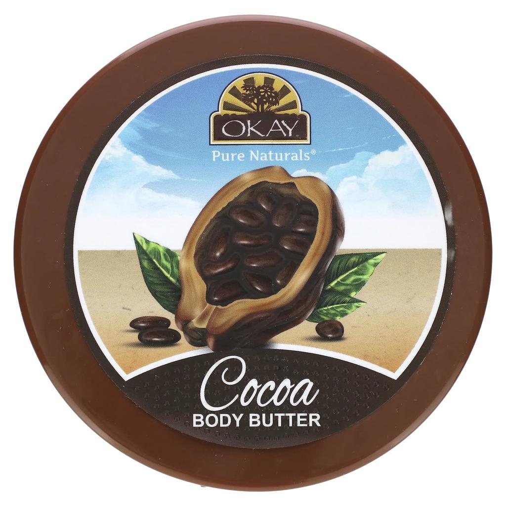 Okay Pure Naturals Натуральное какао-масло, гладкое, 198 г (7oz)