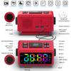 Colorful Digital Alarm Clock with 7 Colors and 4 Color Changing 5""  Dimmable Large LED Display