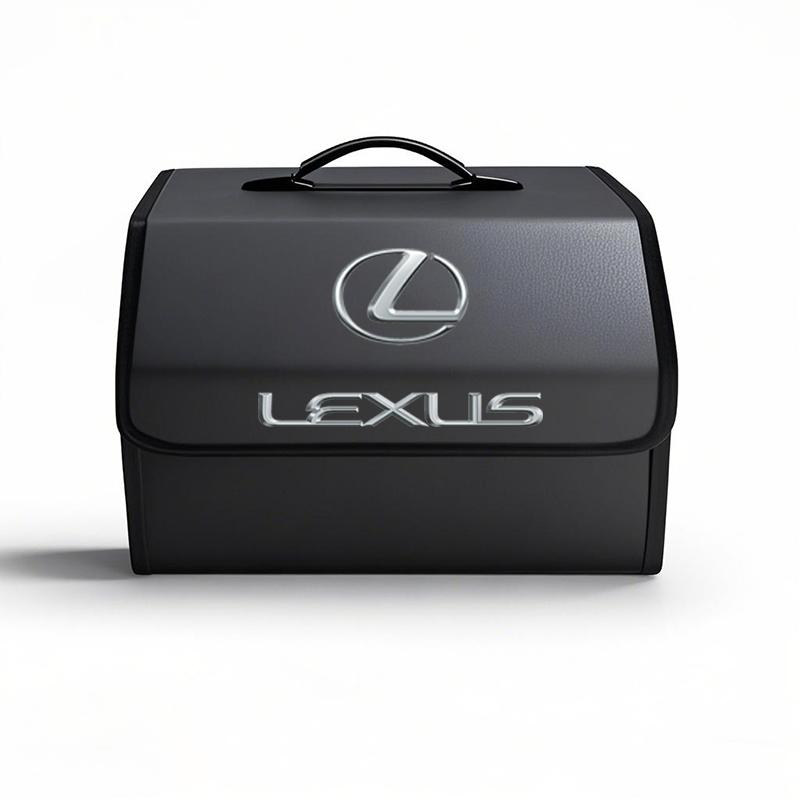 Car Trunk Leather Storage Box Foldable Auto Organizer Bag For Lexus F SPORT ES RX NX LS UX LM LX GX LC RZ IS CT GS RC HS SC LBX