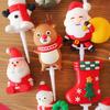 1pcs Merry Christmas Cake Topper Cartoon Santa Claus Elk Snowman Shape Cake Decor 2025 Christmas Birthday Cake Topper Decor