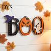 Тыква И Призрак Настольный Декор Хэллоуин Деревянные Украшения BOO для Настольной Полки-Яруса, Декоративные Деревянные Блоки Креативные Буквенные Украшения